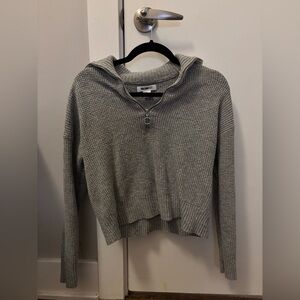 William Rast- Waffle Knit Quarter Zip